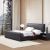 WoZaiJia Ricco Bode Leather Double Bed Frame
