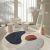 Nordic Modern Contemporary Patterned Round Carpet Rug