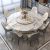 Exquisite Modern Contemporary Classic Faux Marble Round Dining Table