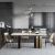 Silas Modern Luxe Marble Top Dining Table