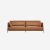 WoZaiJia Ricco Hill 3 Seater Leather Sofa