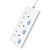 BULL GNSG-E3030 Safety Socket 3 Way Extension Socket Outlet 1.8M/3M/5M Power Strip have Individual LED Indicator & 2-PIN Euro Plug Friendly