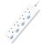 BULL GNSG-E304T-30 Safety Socket 4 Way Extension Socket Outlet 3M Professional Lightning Protection & Surge Protector. Power Strip have LED Indicator & 2-PIN Plug Friendly