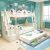 White Children Bunk Bed with Storage