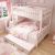 White Girls Country Children Bunk Bed with Storage