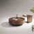 Muchao Brown Colour Round Combination Coffee Table