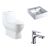 Dmora Toilet Bowl and Basin Package