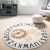 Children Bedroom Alphabet Animal Circular Carpet Rug
