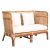 Tai An Nordic Single Sofa Chair Minimalist Balcony Leisure Lounge Chair Wabi Sabi Wind Living Room Rattan Lazy Chair Double Seat