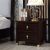 Chinese Modern Accent Wooden Bedside Table