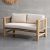 Tai An Rattan living room simple sofa chair modern household Japanese style fabric leisure small apartment single double chair