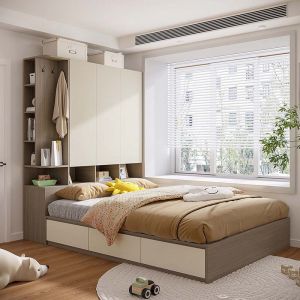 Mu Yue Tatami Bed with Storage and Wardrobe